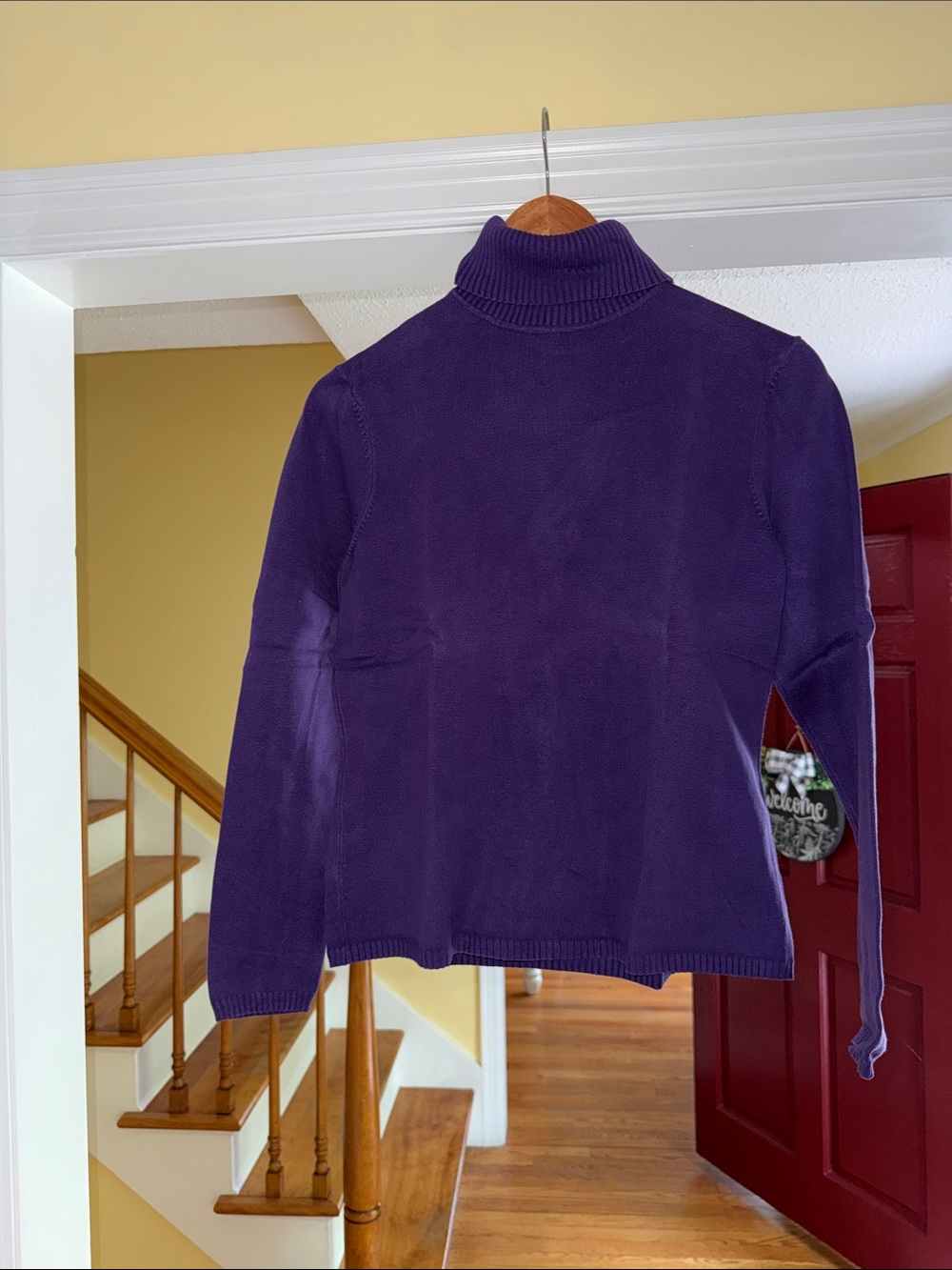 Talbots Deep Purple Turtleneck Sweater